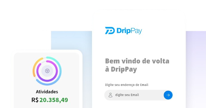 componentes de cartões de estatísticas Drippay